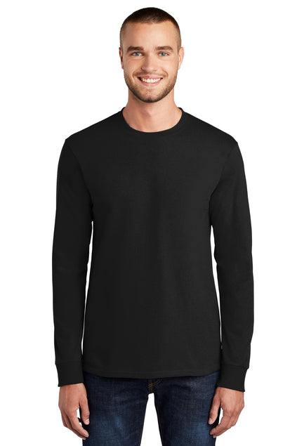 Port & Company Men's Long Sleeve Essential Tee. PC61LS Mens Apparel Shirts & Tops