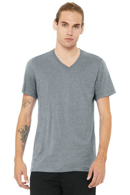 BELLA + CANVAS Unisex Heather CVC V-Neck Tee BC3005CVC Mens Apparel Shirts & Tops