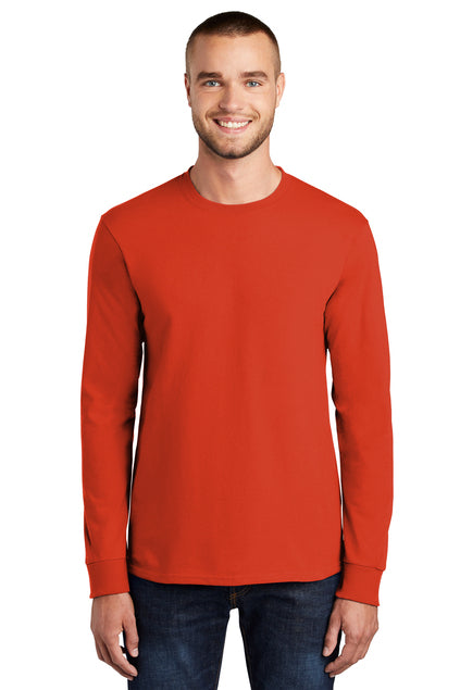 Port & Company Men's Long Sleeve Essential Tee. PC61LS Mens Apparel Shirts & Tops