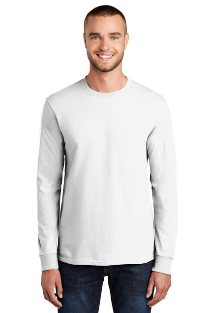 Port & Company Men's Long Sleeve Essential Tee. PC61LS Mens Apparel Shirts & Tops