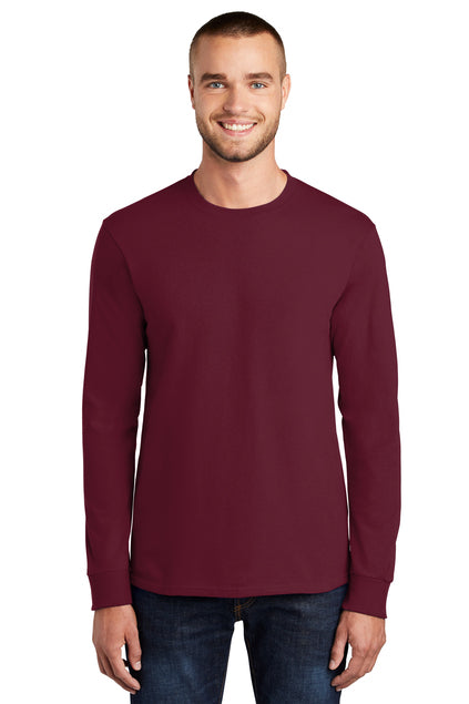 Port & Company Men's Long Sleeve Essential Tee. PC61LS Mens Apparel Shirts & Tops