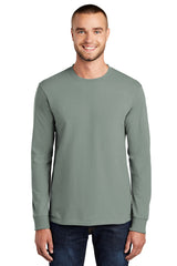 Port & Company Men's Long Sleeve Essential Tee. PC61LS Mens Apparel Shirts & Tops