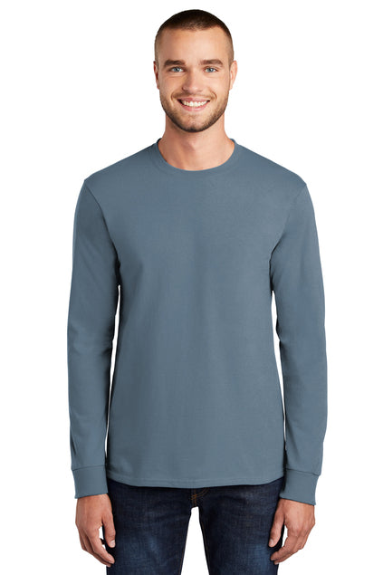 Port & Company Men's Long Sleeve Essential Tee. PC61LS Mens Apparel Shirts & Tops