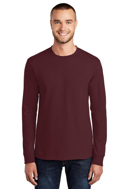 Port & Company Men's Long Sleeve Essential Tee. PC61LS Mens Apparel Shirts & Tops