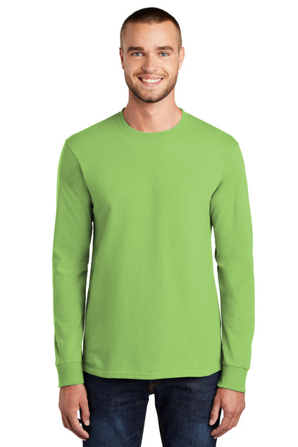 Port & Company Men's Long Sleeve Essential Tee. PC61LS Mens Apparel Shirts & Tops