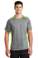 Sport-Tek Men's Heather Colorblock Contender Tee