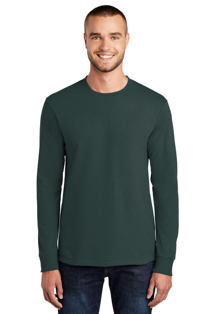 Port & Company Men's Long Sleeve Essential Tee. PC61LS Mens Apparel Shirts & Tops