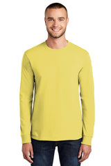 Port & Company Men's Long Sleeve Essential Tee. PC61LS Mens Apparel Shirts & Tops