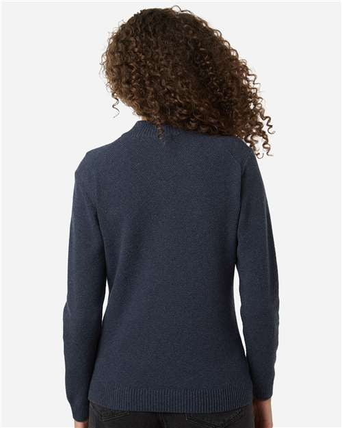 Devon & Jones Women's Hartland Textured Quarter Zip Sweater-5