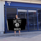 Rico Industries NBA  Brooklyn Nets Standard 3' x 5' Banner Flag-4