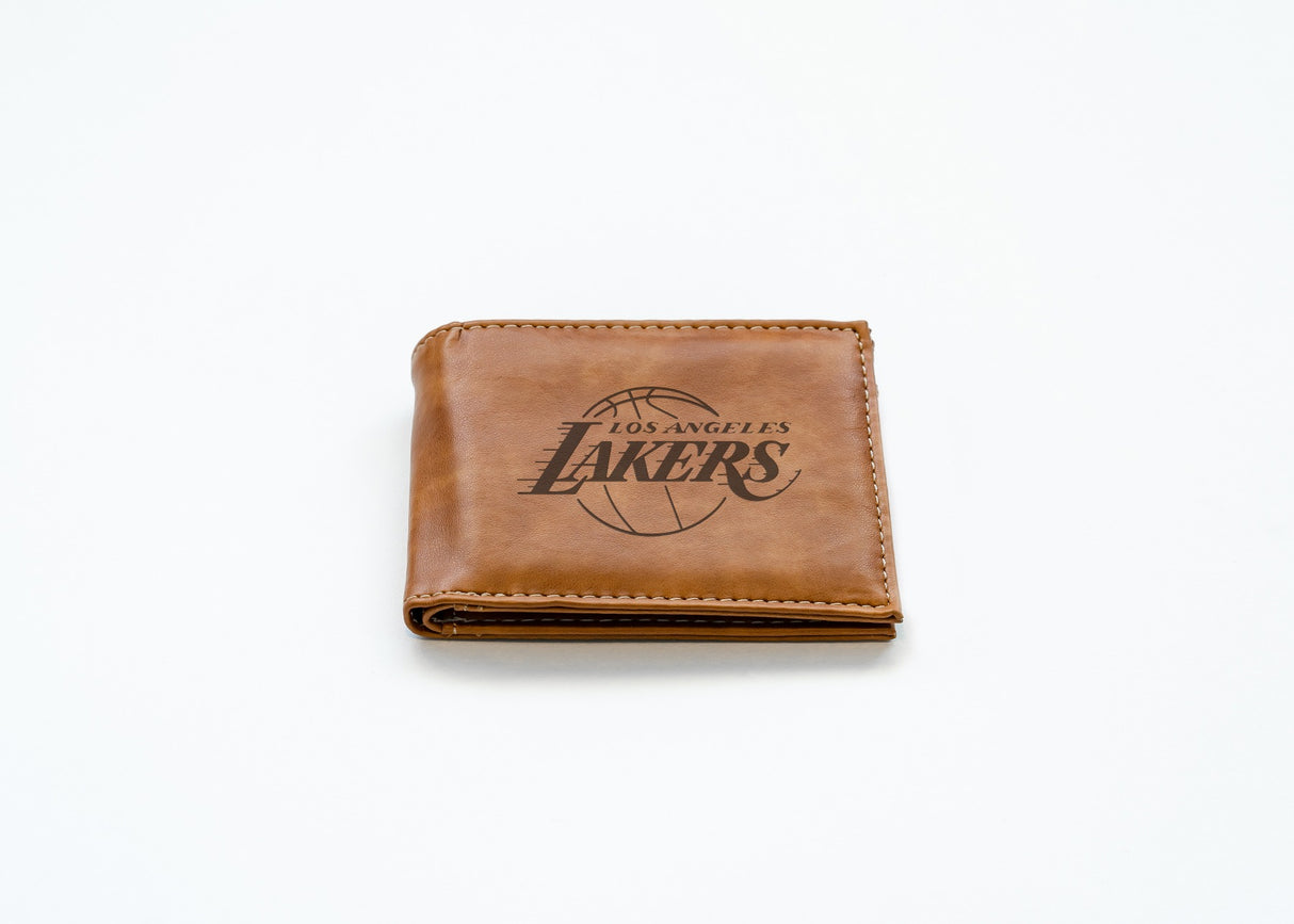 Rico Industries NBA  Los Angeles Lakers  Laser Engraved Billfold Wallet-2
