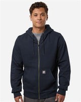 Berne Apparel Men's Heritage Grid Fleece-Lined Full-Zip Hooded Sweatshirt-3