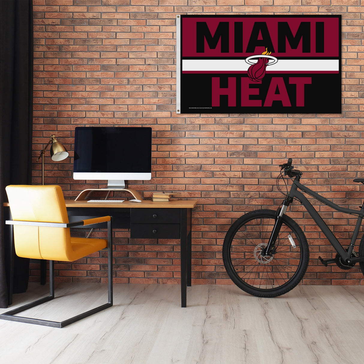 Rico Industries NBA  Miami Heat Bold 3' x 5' Banner Flag-1