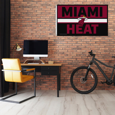 Rico Industries NBA  Miami Heat Bold 3' x 5' Banner Flag-1