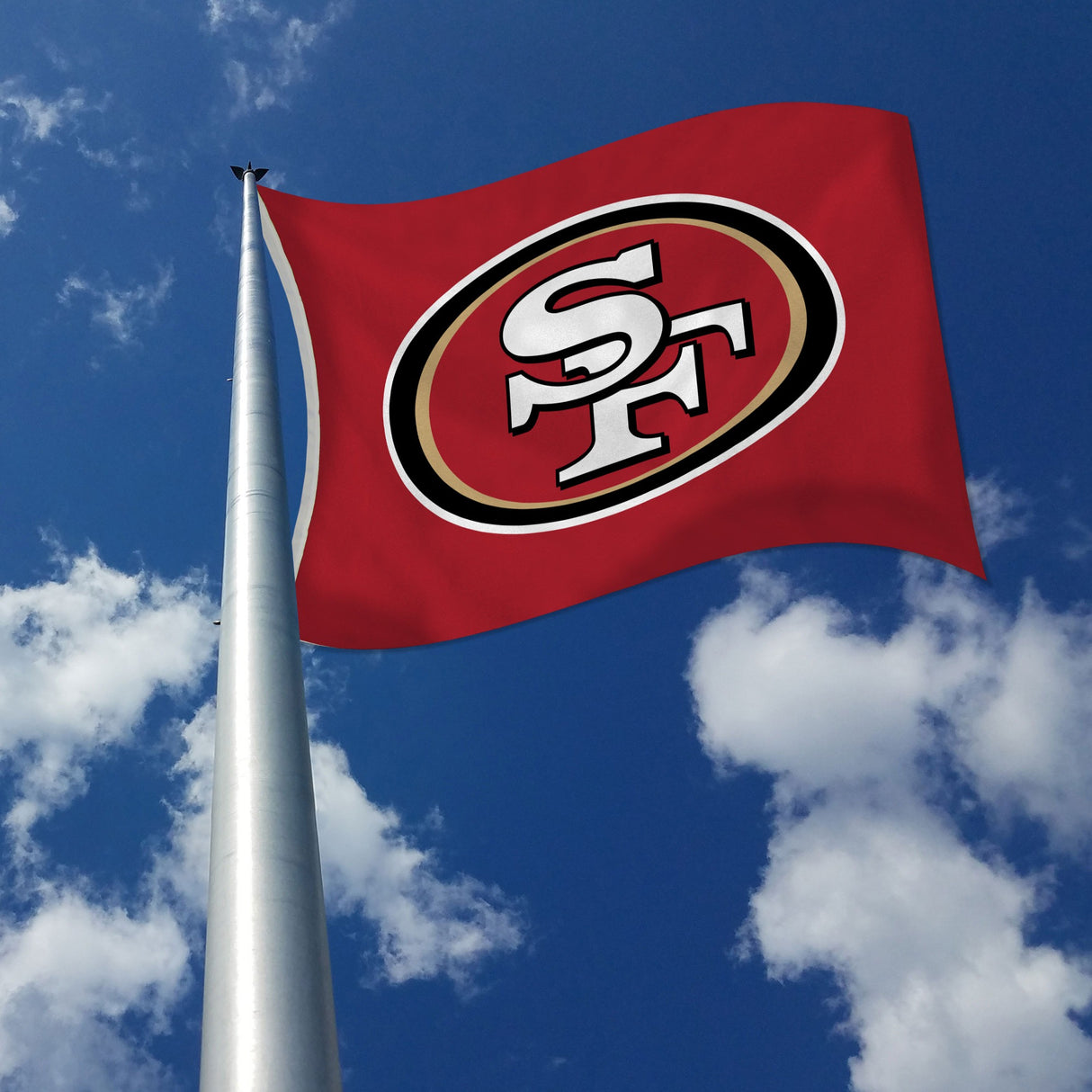 Rico Industries NFL  San Francisco 49ers Standard 3' x 5' Banner Flag-2