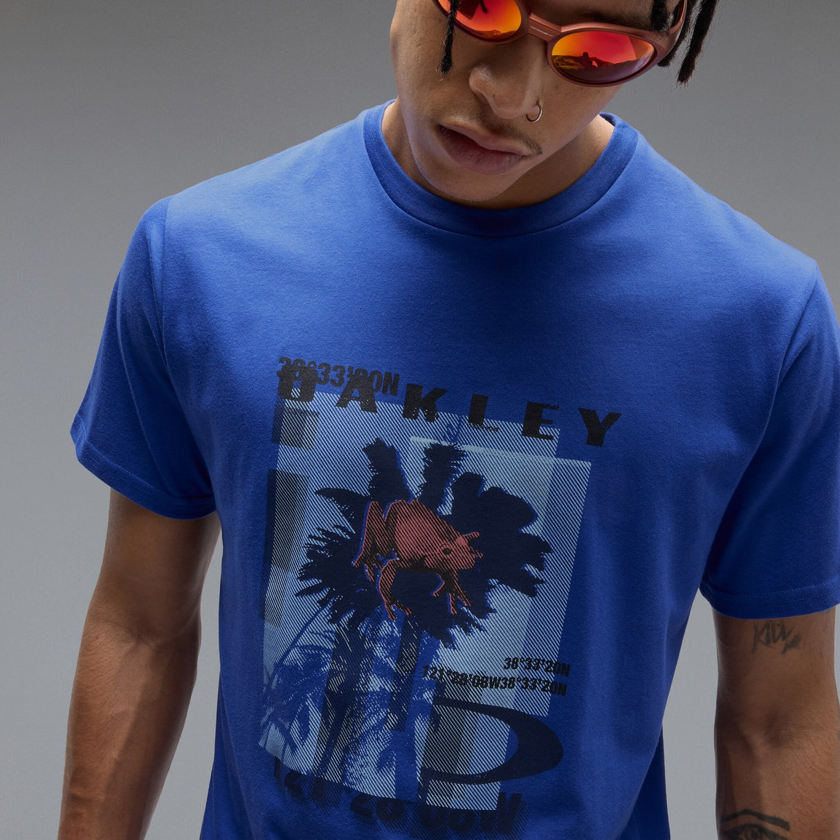 Oakley Men's Futurescape Logo Frog Tee-5