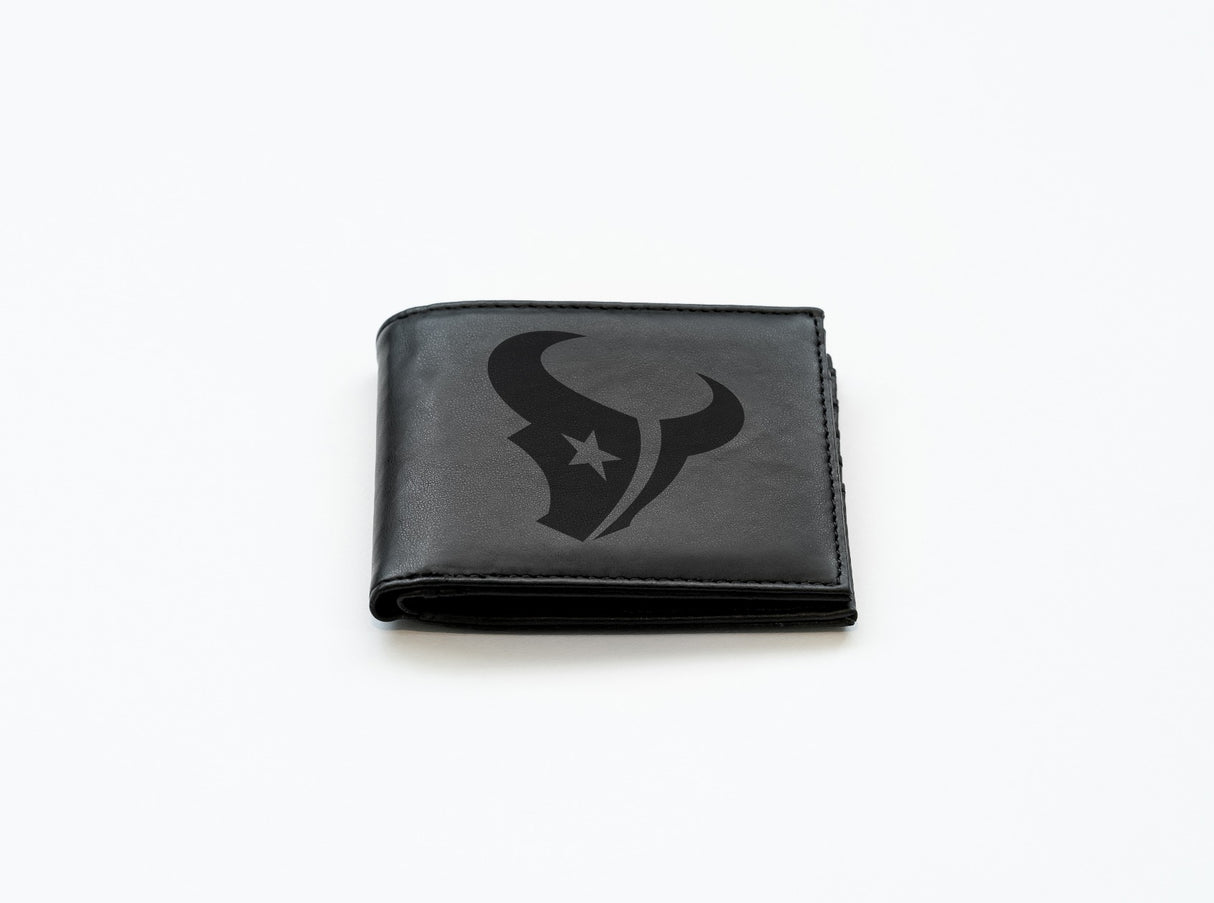 Rico Industries NFL  Houston Texans  Laser Engraved Billfold Wallet-2