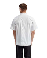 Artisan Collection by Reprime Men's Short Sleeve Recycled Chef Coat-3