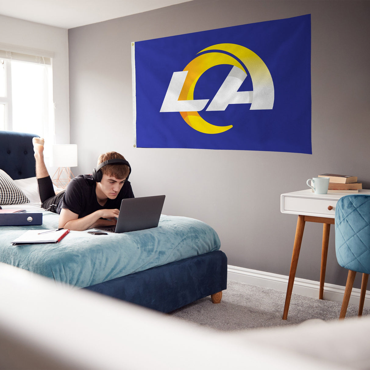 Rico Industries NFL  Los Angeles Rams Standard 3' x 5' Banner Flag-3