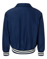 Shaka Wear Men's Collared Varsity Jacket-2