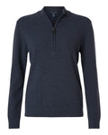 Devon & Jones Women's Hartland Textured Quarter Zip Sweater-1