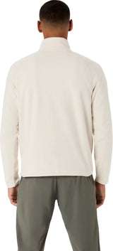 Asics Men's Refined Texture Fleece Half Zip Long Sleeve Top-2