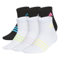 adidas Girl's Superlite 3.0 6-Pack Quarter Sock Unisex Accessories Socks