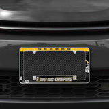 Rico Industries NFL  Pittsburgh Steelers Multi Champ 12" x 6" Chrome License Plate Frame-1