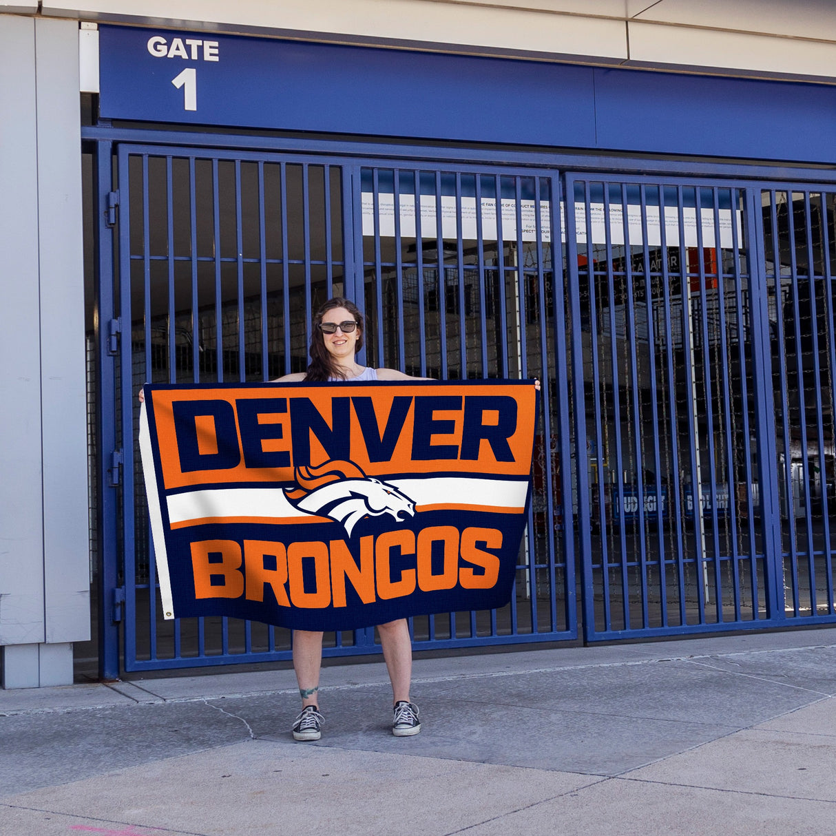 Rico Industries NFL  Denver Broncos Bold 3' x 5' Banner Flag-3