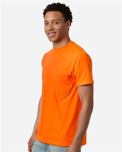 Tultex Men's Heavyweight Jersey Pocket T-Shirt-4