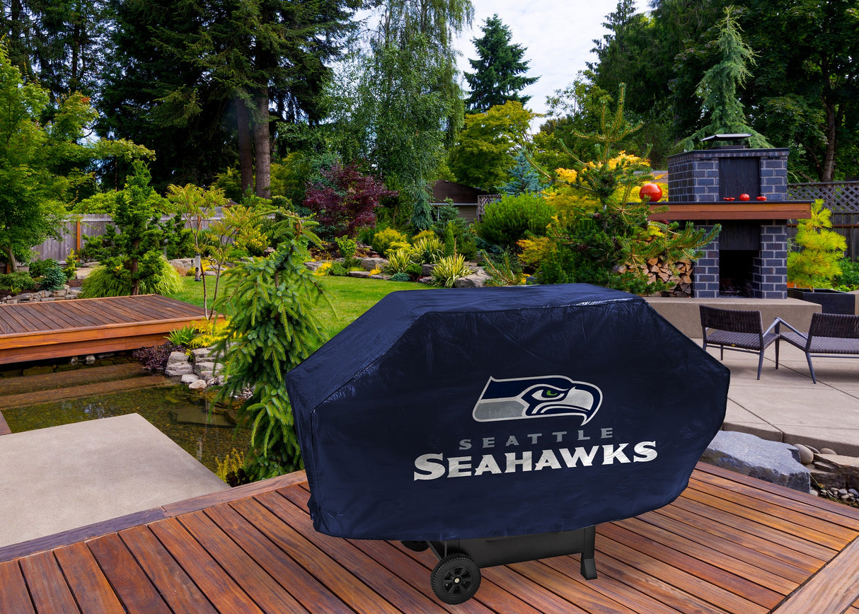 Rico Industries NFL  Seattle Seahawks Navy Deluxe Grill Cover-1