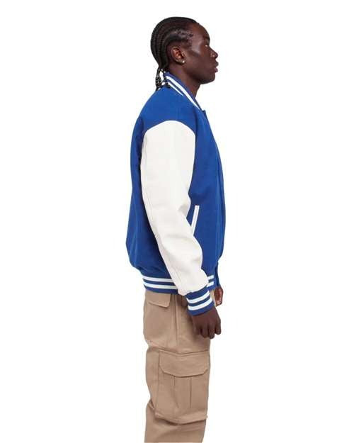 Shaka Wear Men's Letterman Jacket-2