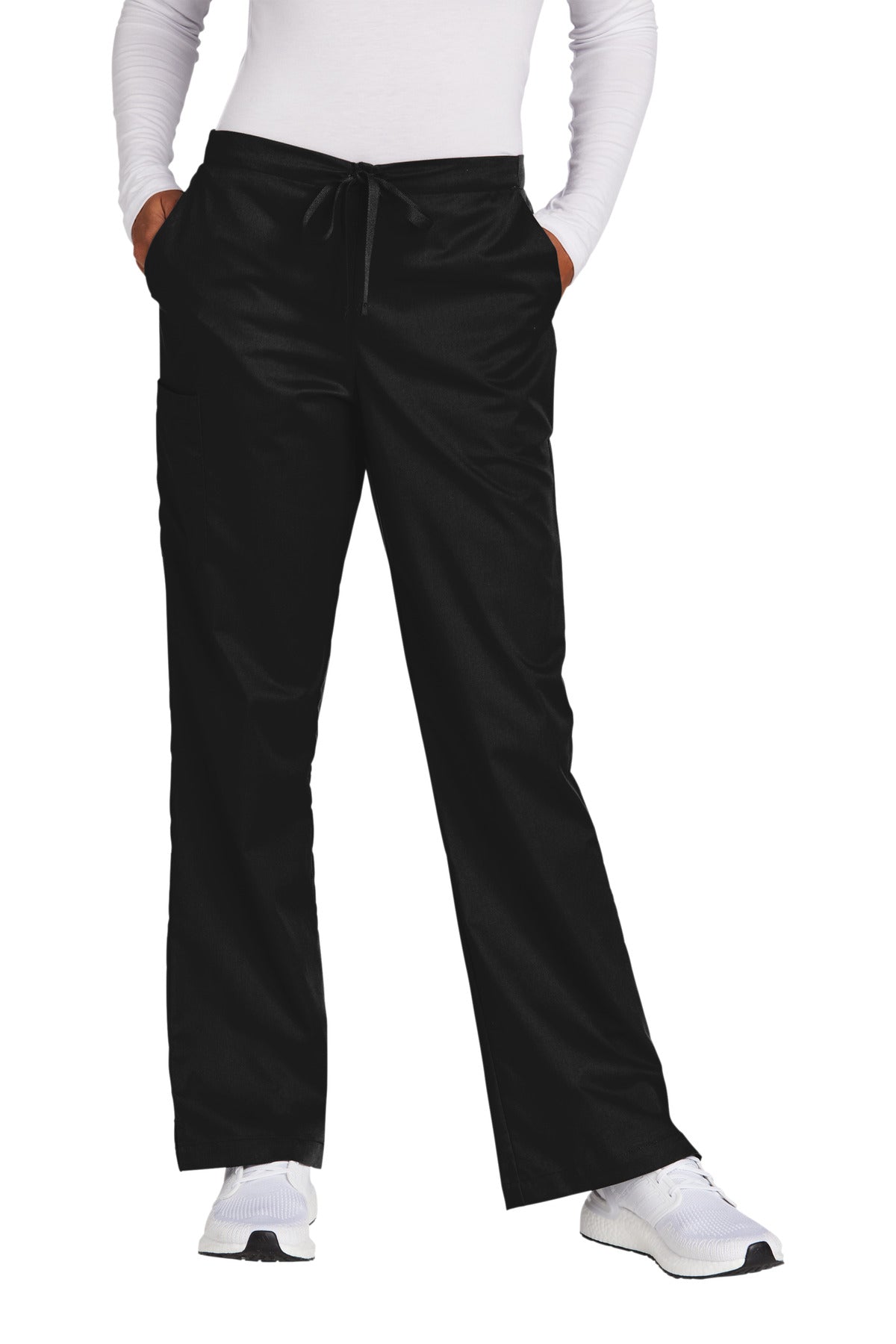 WonderWink Women's Petite WorkFlex Flare Leg Cargo Pant. WW4750P WonderWink