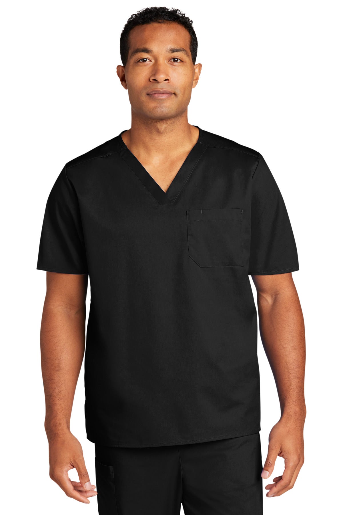 WonderWink Unisex WorkFlex Chest Pocket V-Neck Top. WW3160