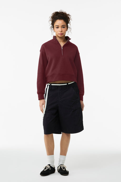 Bella + Canvas Women's   10-Ounce 1/2-Zip Pullover