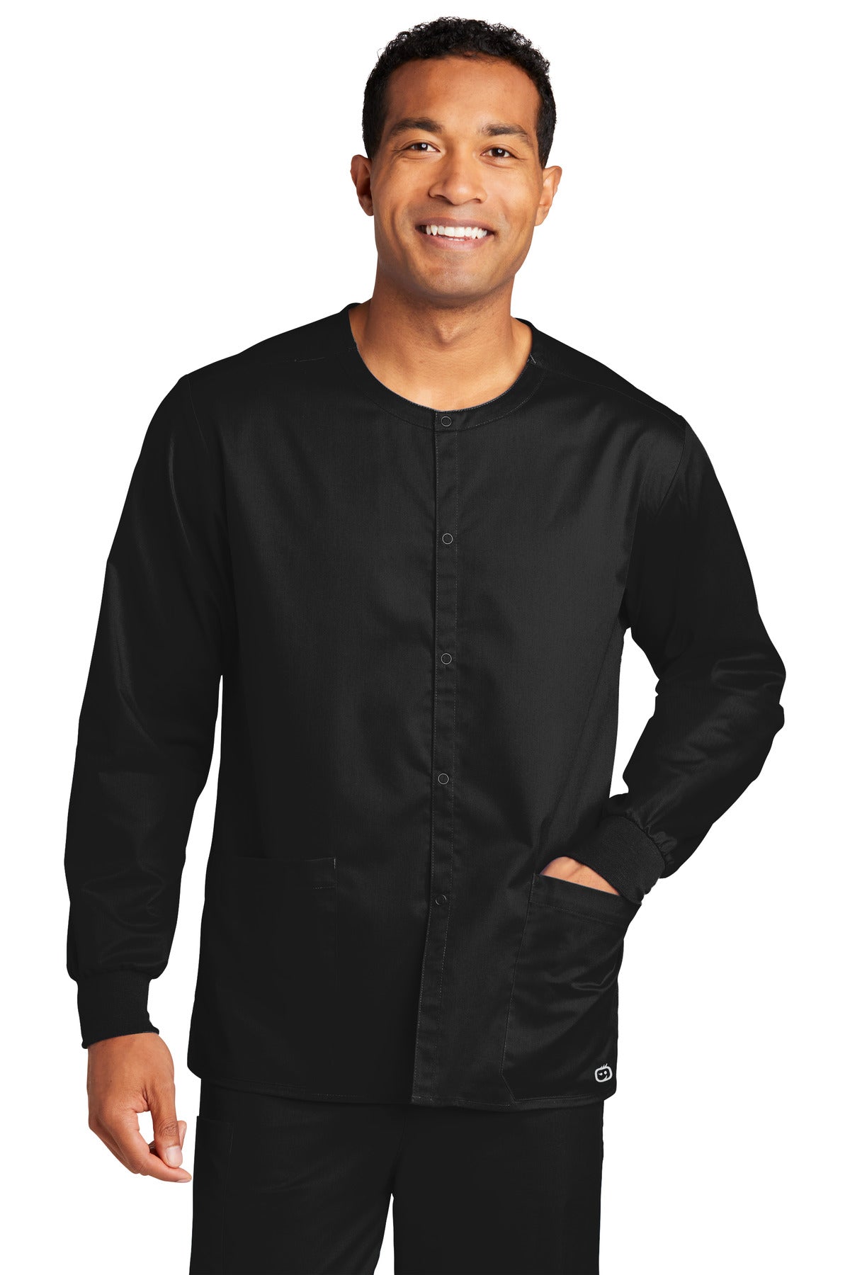 WonderWink Unisex WorkFlex Snap-Front Scrub Jacket. WW3080