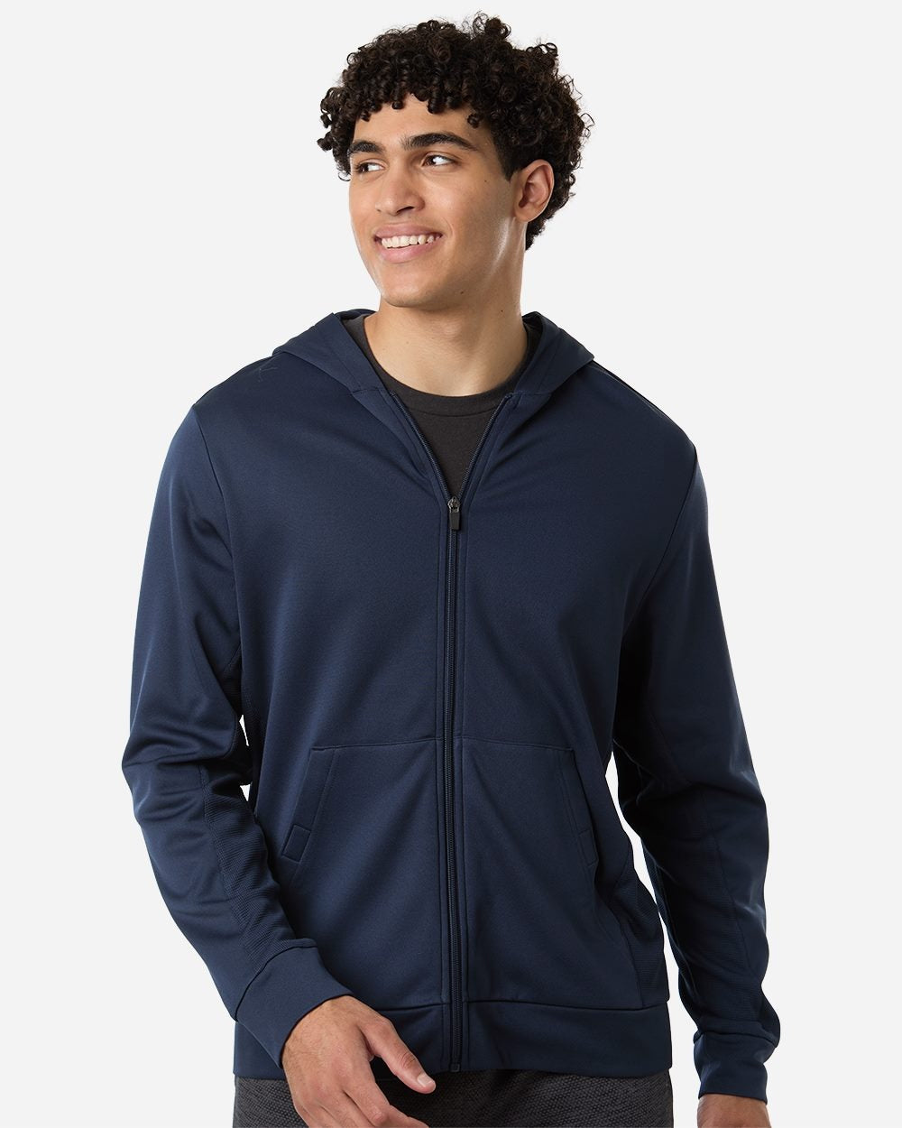 Team 365 Men's Squad Tech Fleece Hooded Full-Zip
