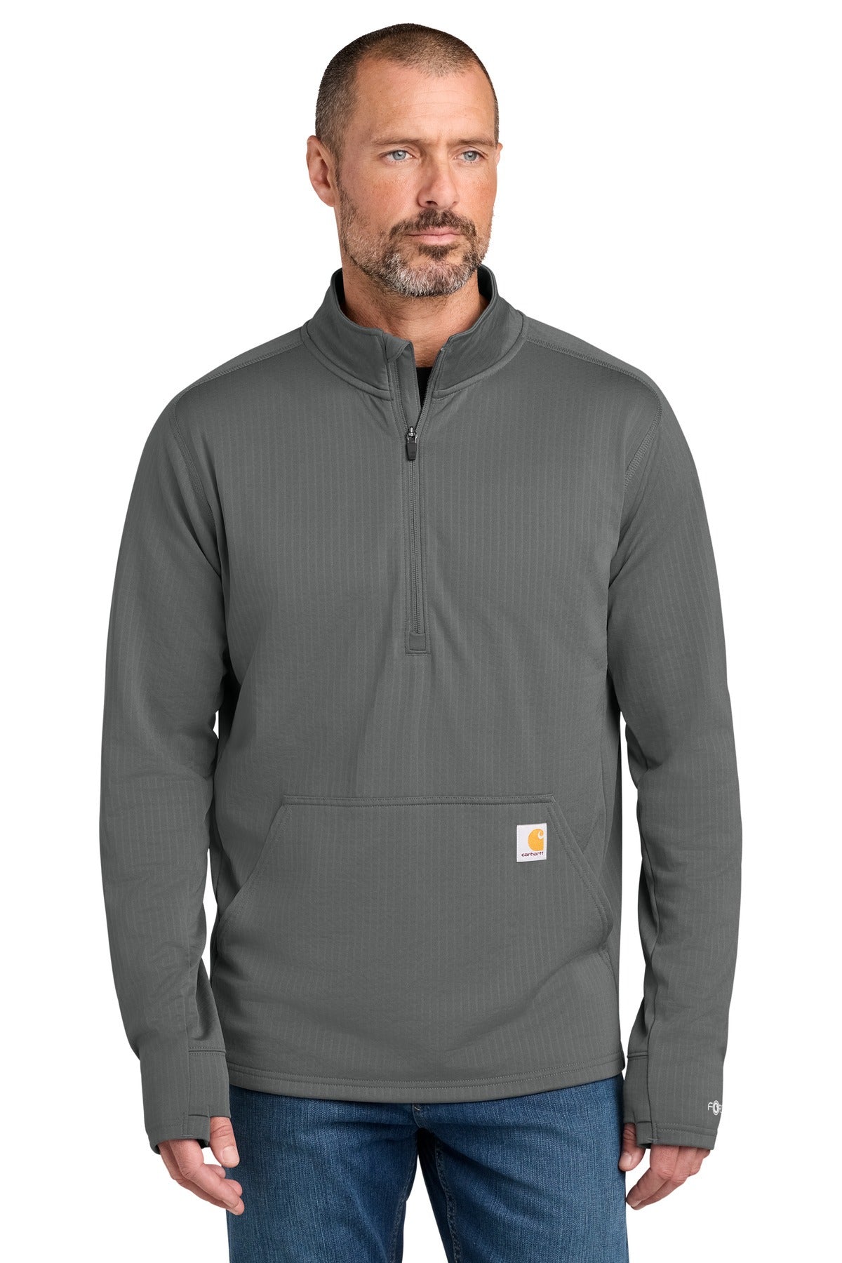 Carhartt Men's Force   1/2-Zip Grid Fleece CT107814