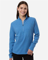 North End Women's Spirit Textured Quarter-Zip Pullover-3
