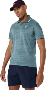 Asics Men's Match Jacquard Polo Short Sleeve Top-3