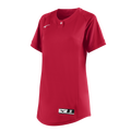 Mizuno Girl's NXT 1-Button Softball Jersey-1