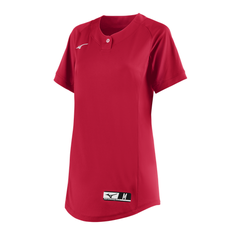 Mizuno Girl's NXT 1-Button Softball Jersey-1