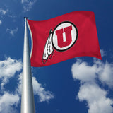 Rico Industries NCAA Utah Utes Standard 3' x 5' Banner Flag-2
