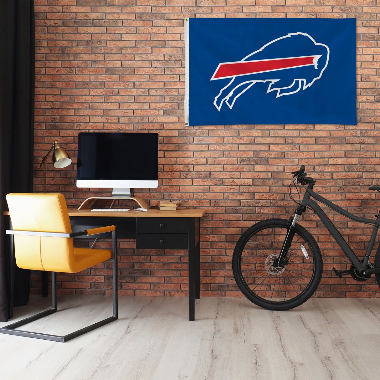 Rico Industries NFL  Buffalo Bills Blue 3' x 5' Banner Flag-1