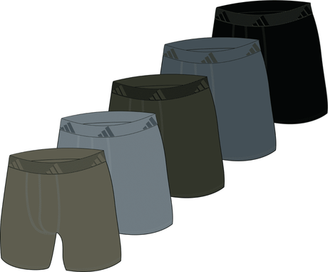 adidas Men's Classic All Day Microfiber 5-Pack Boxer Brief