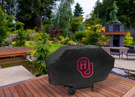 Rico Industries NCAA Oklahoma Sooners Black Deluxe Grill Cover-1