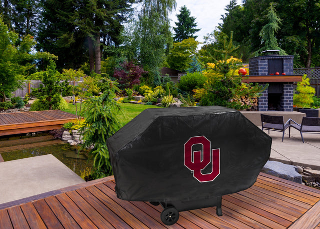 Rico Industries NCAA Oklahoma Sooners Black Deluxe Grill Cover-1