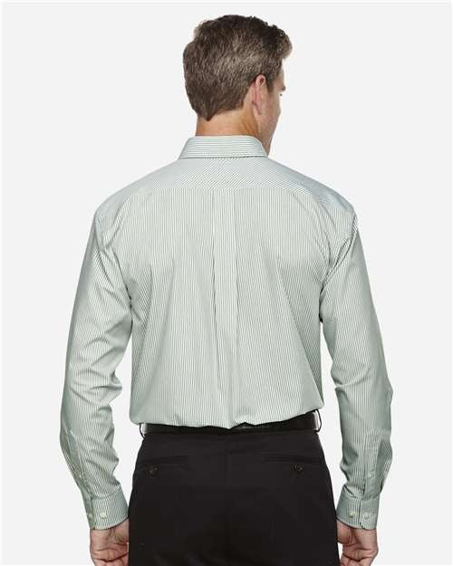 Devon & Jones Men's Crown Collection Banker Stripe Woven Dress Shirt-5