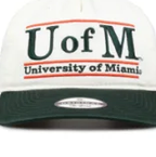 The Game Headwear Miami 5 Panel Twill with Oversize Bar Hat
