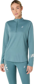 Asics Women's Icon 1/2 Zip Long Sleeve Top-1